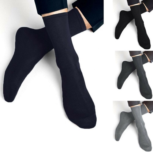 12 Paia Calzini Uomo In Cotone Mezza Gamba Vari Colori Tg 40-46 Cod. D627